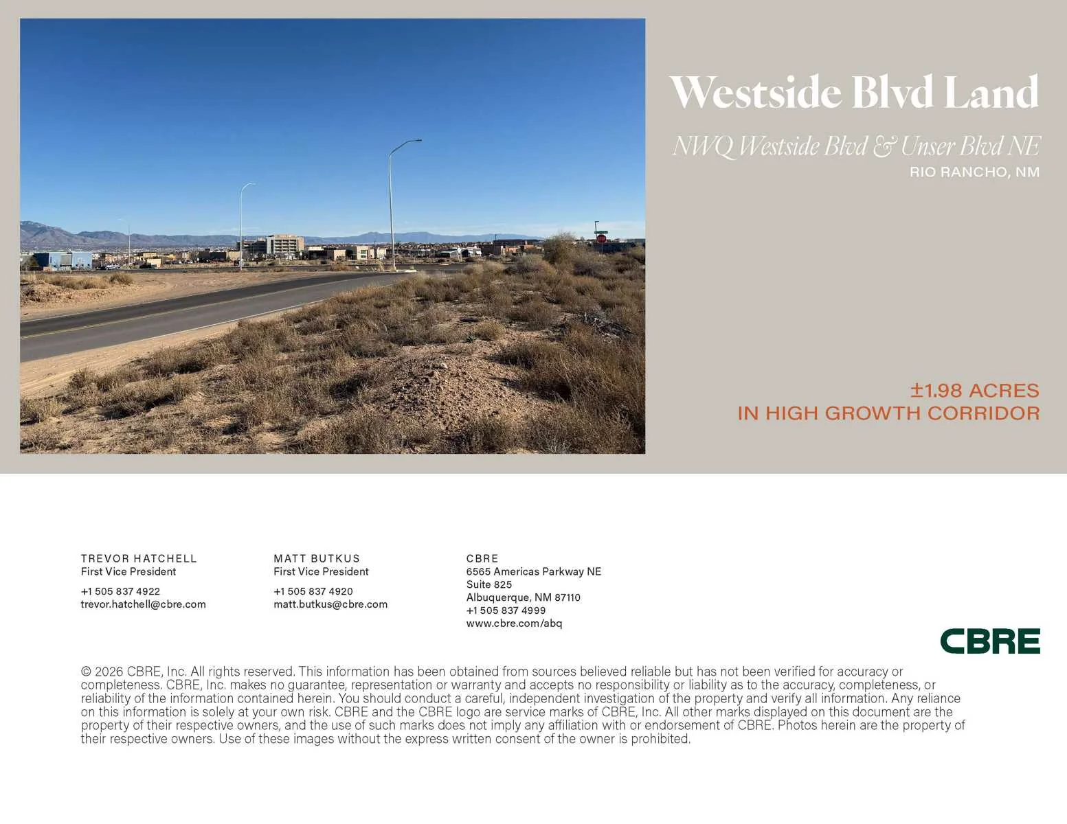 Westside Blvd Land — Sale in Rio Rancho, NM, photo 6 of 6