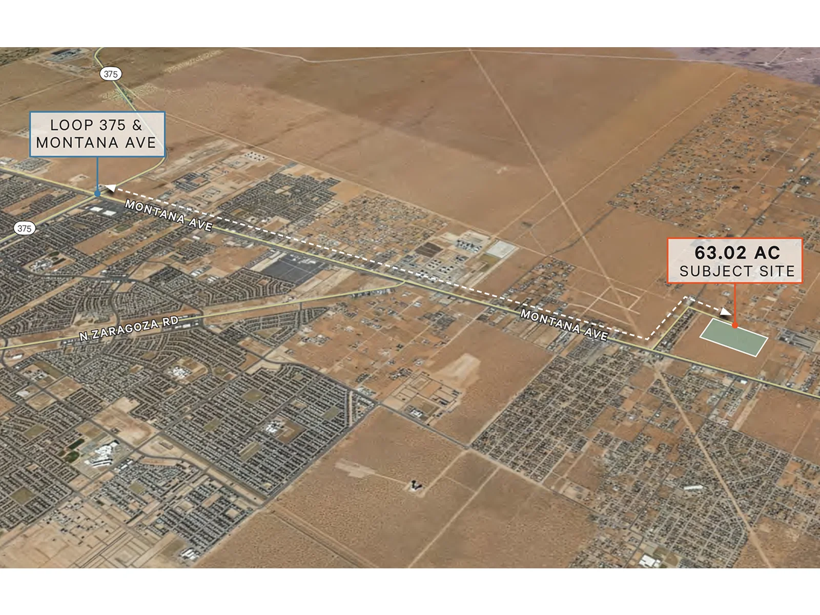 63.02 Acres - East El Paso, Texas — Sale in El Paso, TX, photo 1 of 3