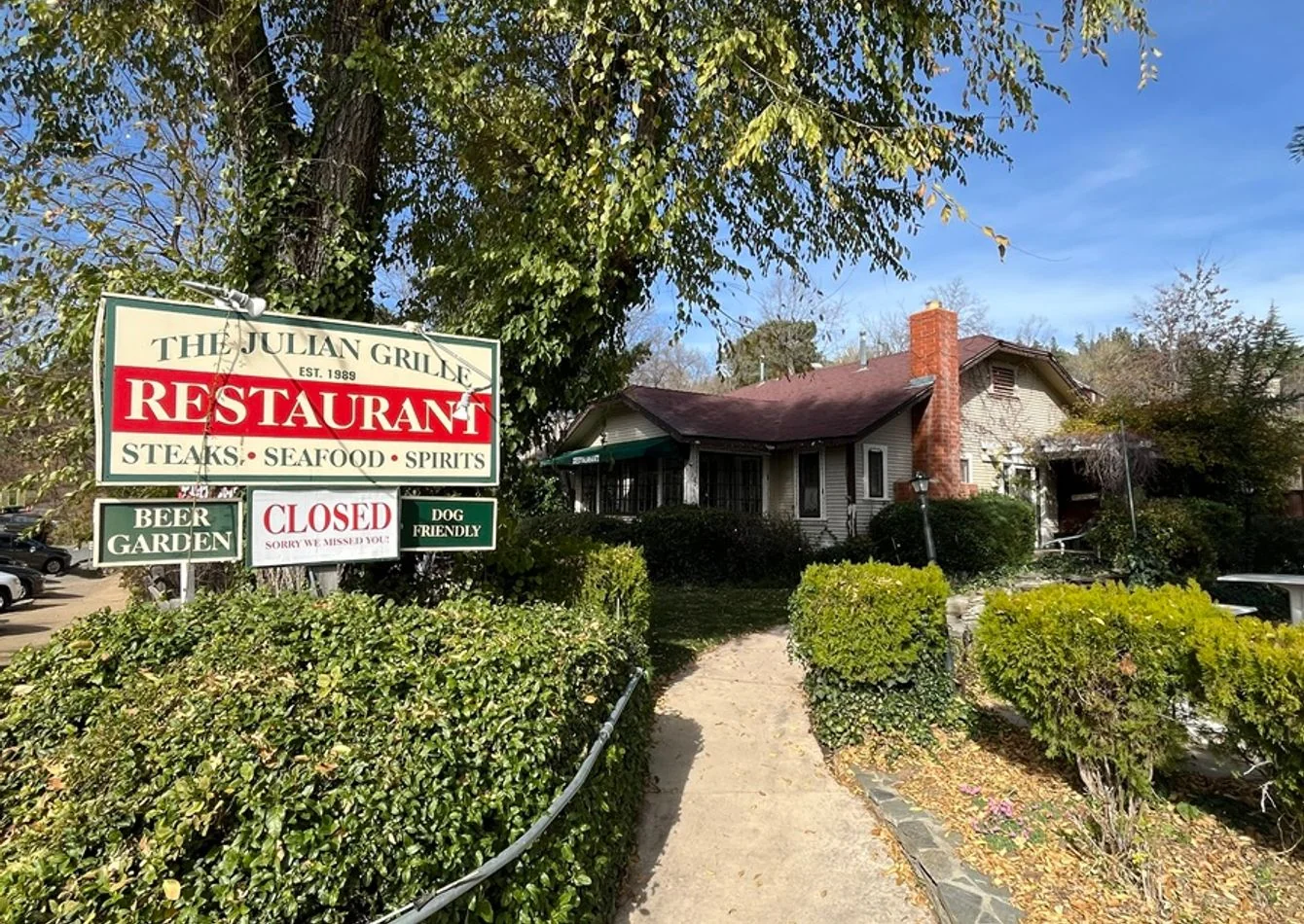 Former Julian Grill - Real Estate Included — Sale in Julian, CA, photo 1 of 1