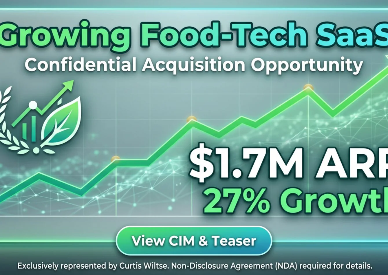 Profitable, Founder-Led B2B SaaS — Cloud-Native ERP for Food Production | $1.75M ARR | 94.5% Gross Margin | Marquee Enterprise Customers — business for sale in Draper, CA