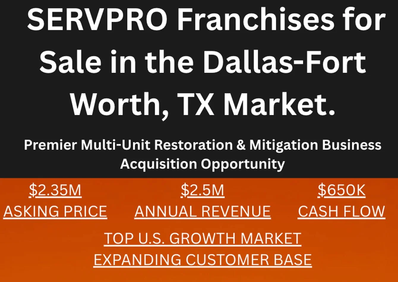 SERVPRO Franchises for Sale in the Dallas-Fort Worth,… — Sale in Texas City, TX, photo 1 of 1