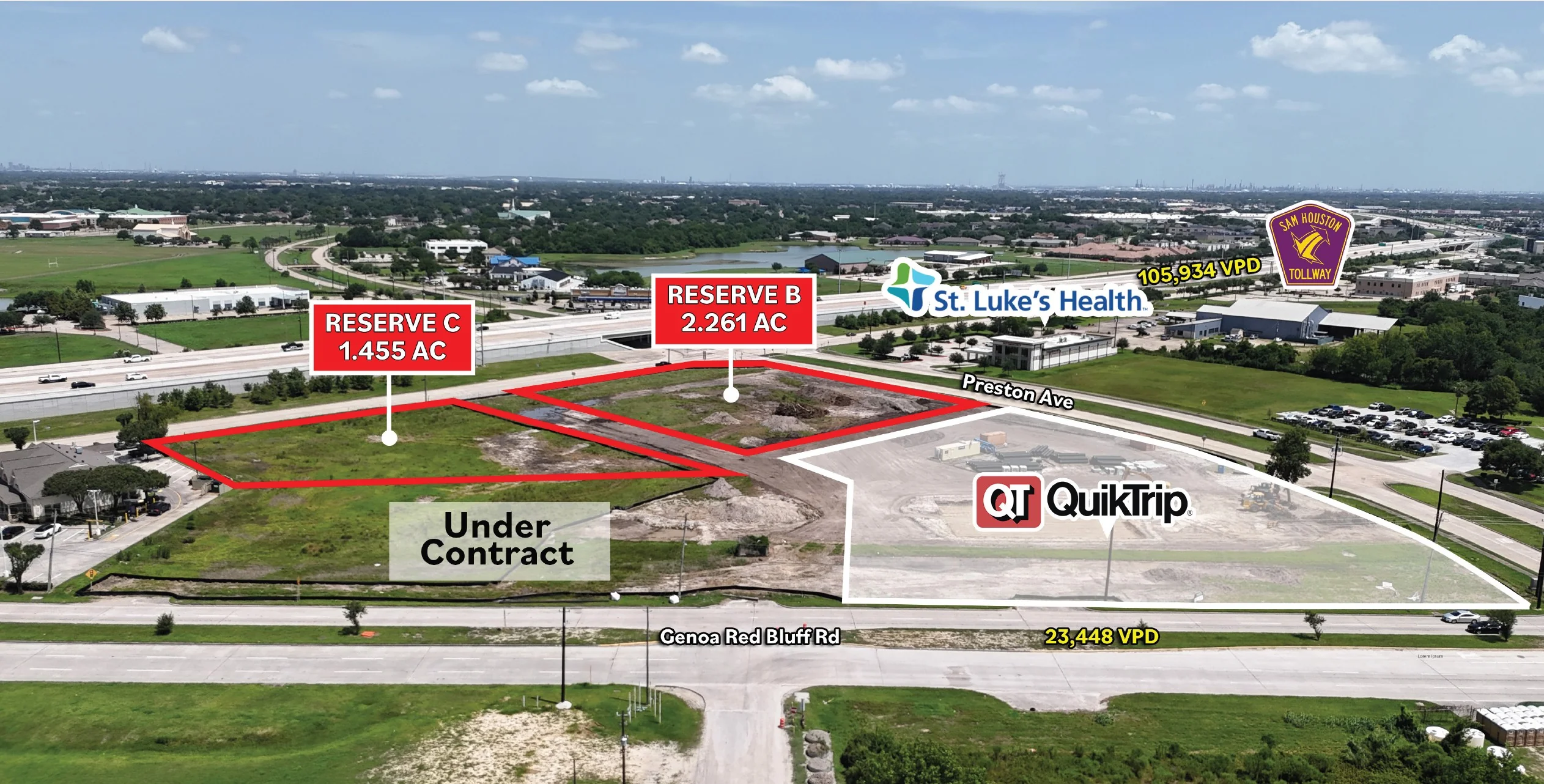 NEQ of Sam Houston Tollway & Genoa Red Bluff Rd — Sale in Pasadena, TX, photo 2 of 8