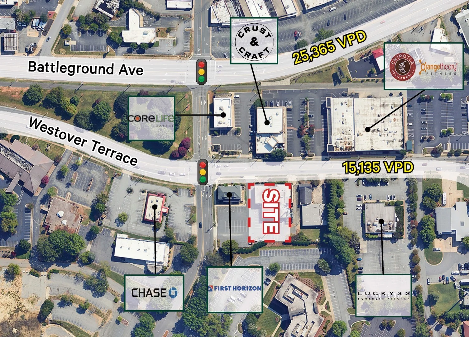 Westover Terrace Pad Site — Lease in Greensboro, NC, photo 2 of 4