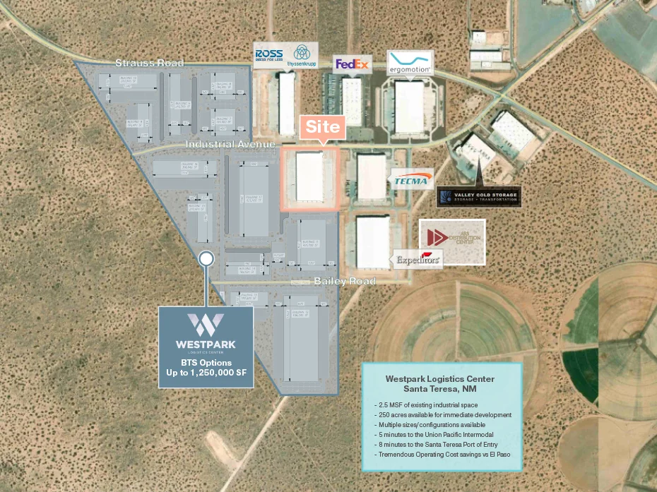 Industrial in Santa Teresa, NM — Lease in Santa Teresa, NM, photo 2 of 5