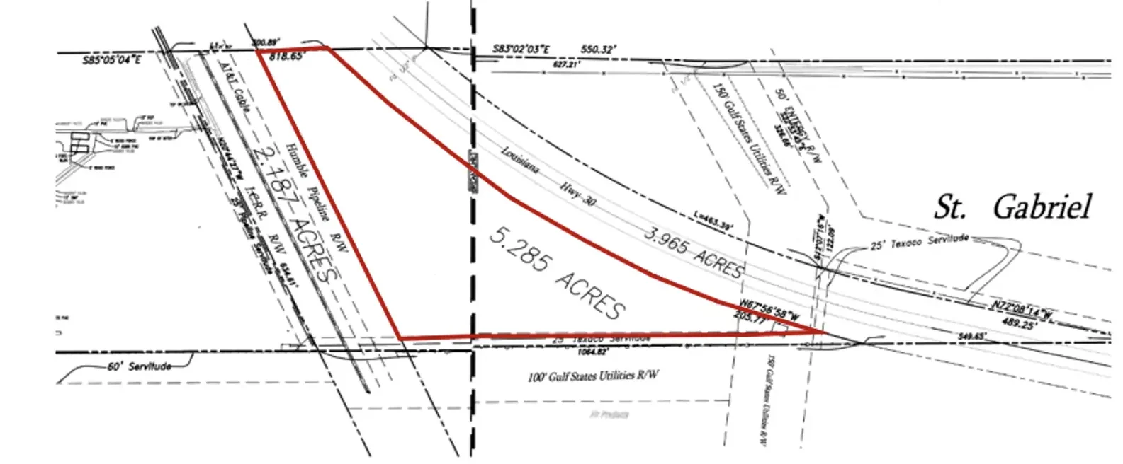 ±5.285 Acres for Sale on Hwy 30, St Gabriel — Sale in Saint Gabriel, LA, photo 3 of 3