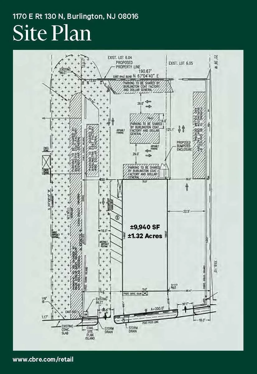 Available ±9,940 SF on ±1.32 Acres — Lease in Burlington, NJ, photo 2 of 4