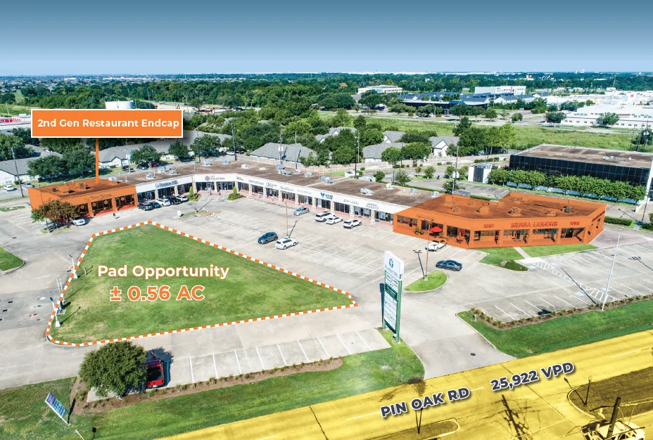 Pin Oak Shopping Center — Lease in Katy, TX, photo 1 of 2
