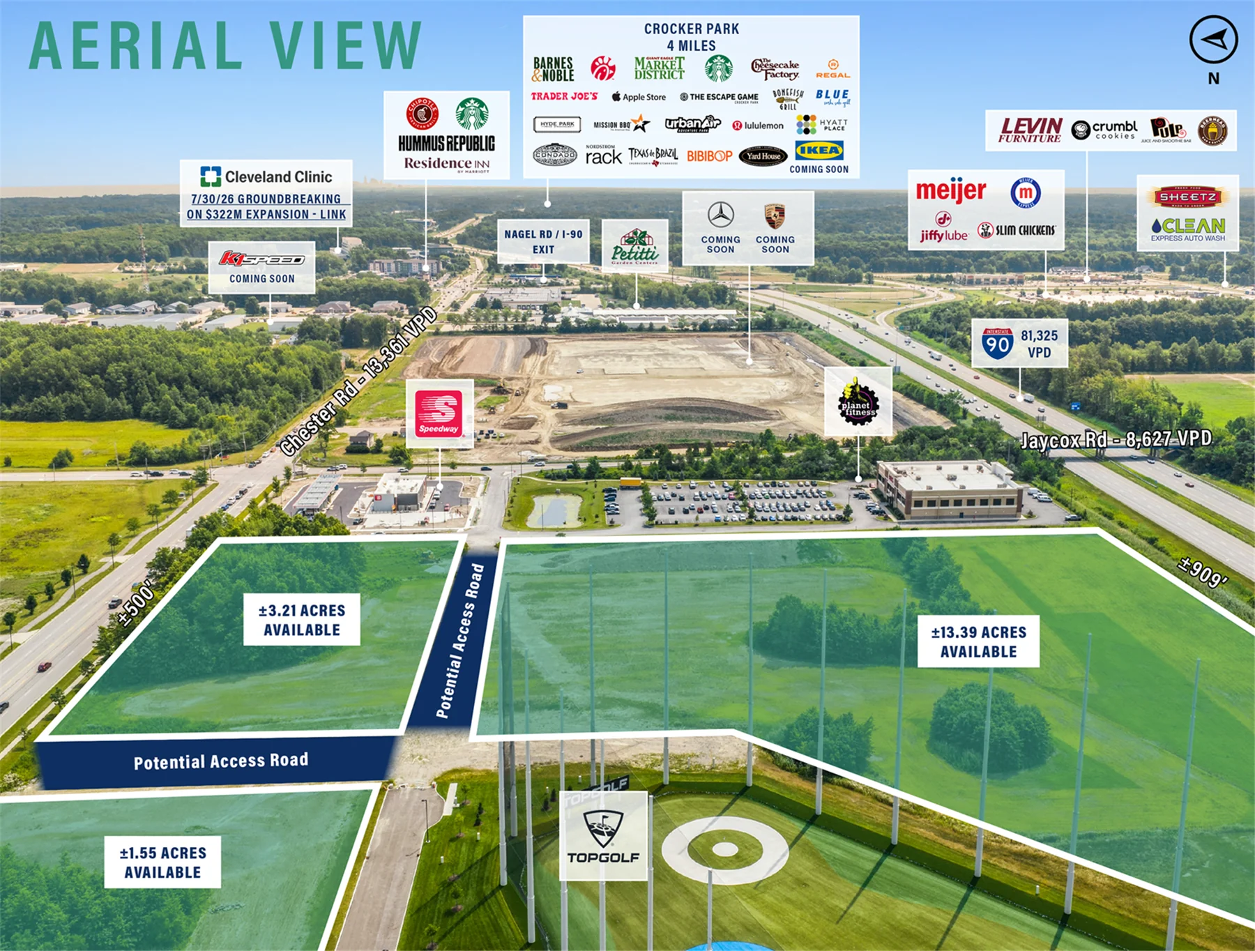 ±18.15 AC High Profile Development Site — Sale in Avon, OH, photo 4 of 6