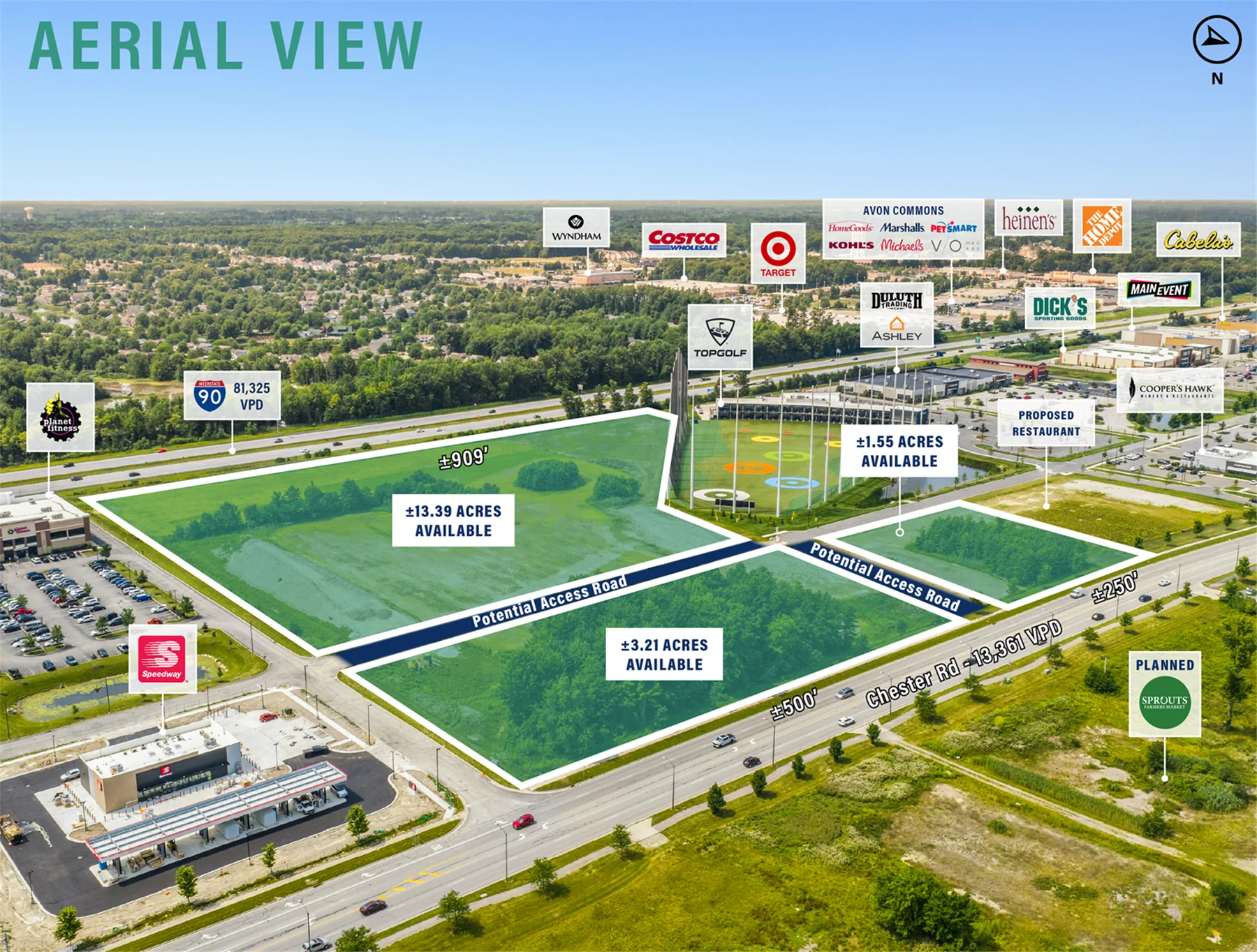 ±18.15 AC High Profile Development Site — Sale in Avon, OH, photo 5 of 6