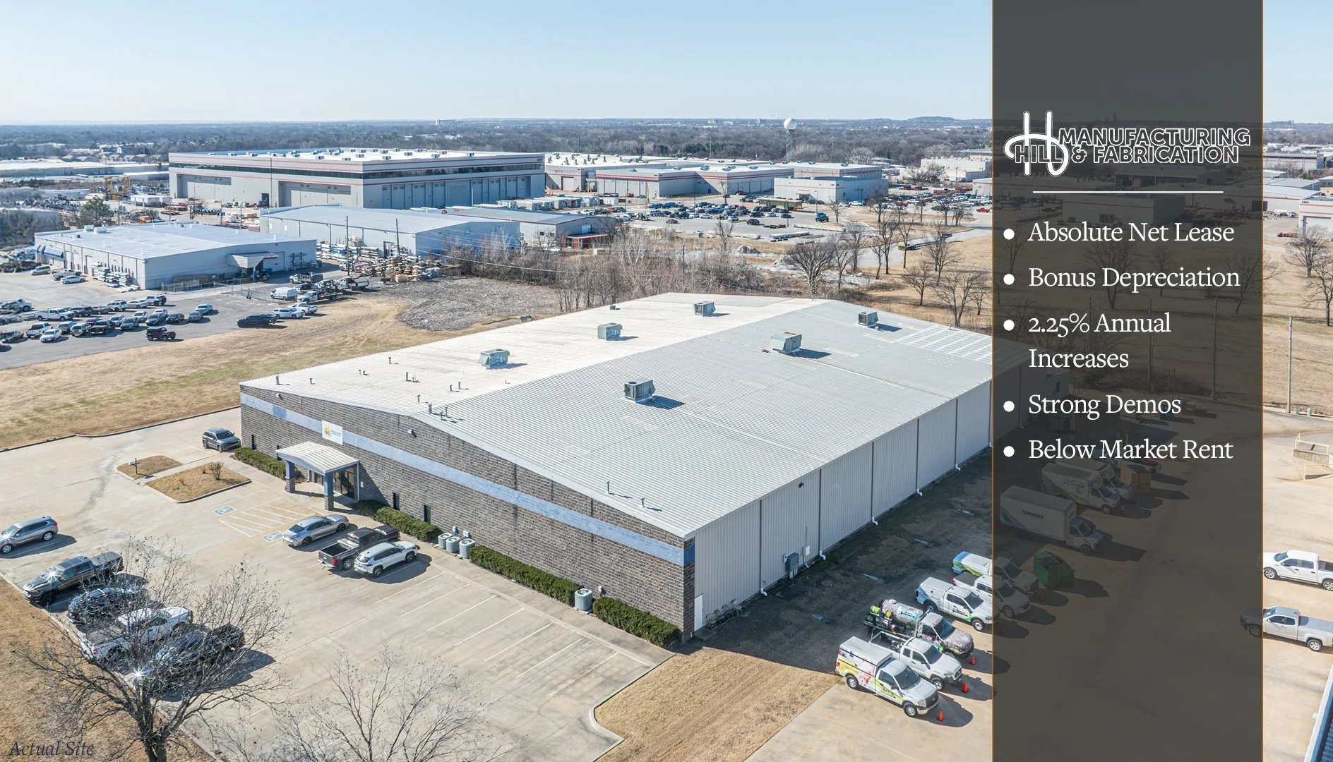 Hill Manufacturing | 2.25% Annual Increases | Tulsa… — Sale in Broken Arrow (Tulsa Msa), OK, photo 1 of 6