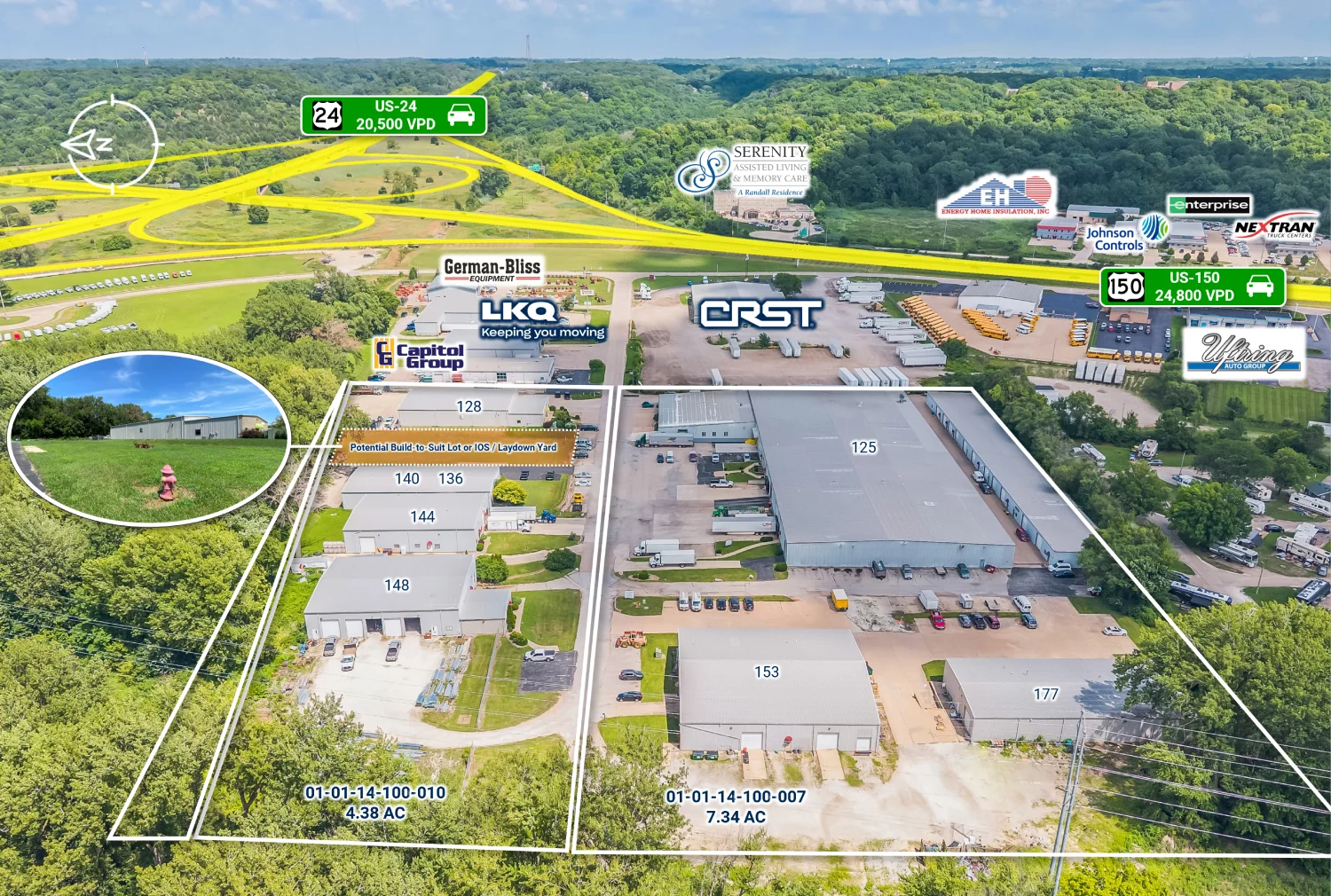 Thunderbird Commerce Park | 8 Building Flex Park — Sale in East Peoria, IL, photo 1 of 6
