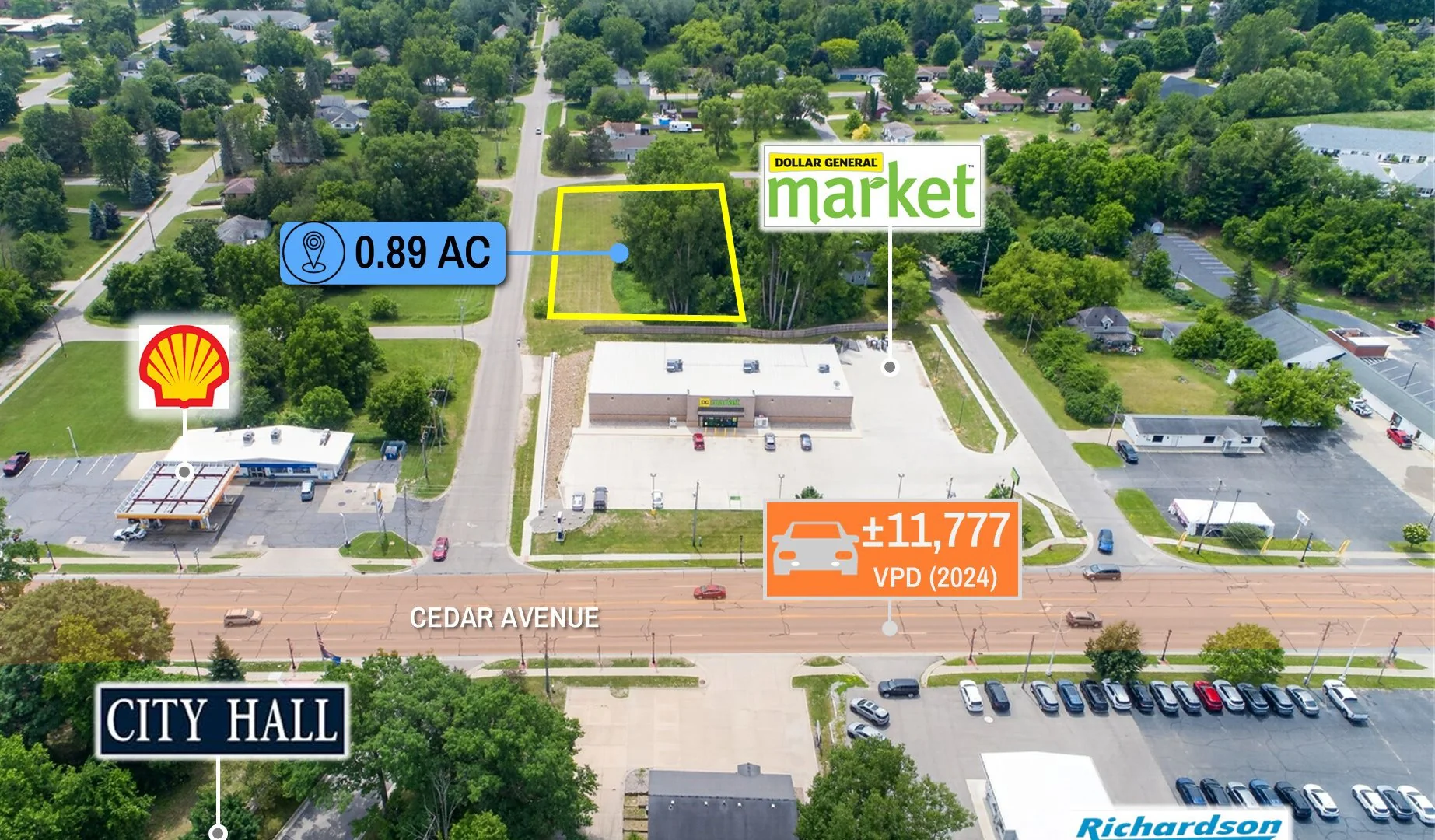 $1 Auction – 0.89 Acre Parcel | Dollar General Market… — Sale in Gladwin, MI, photo 2 of 8