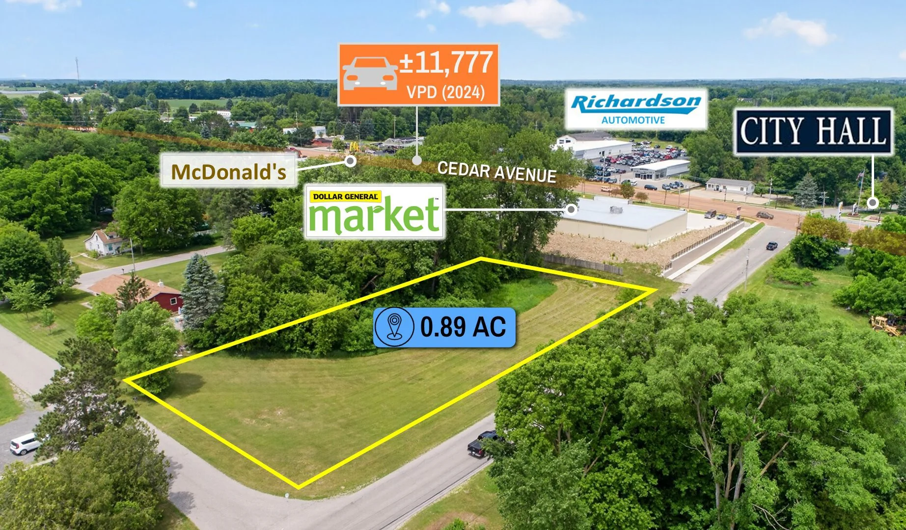 $1 Auction – 0.89 Acre Parcel | Dollar General Market… — Sale in Gladwin, MI, photo 6 of 8