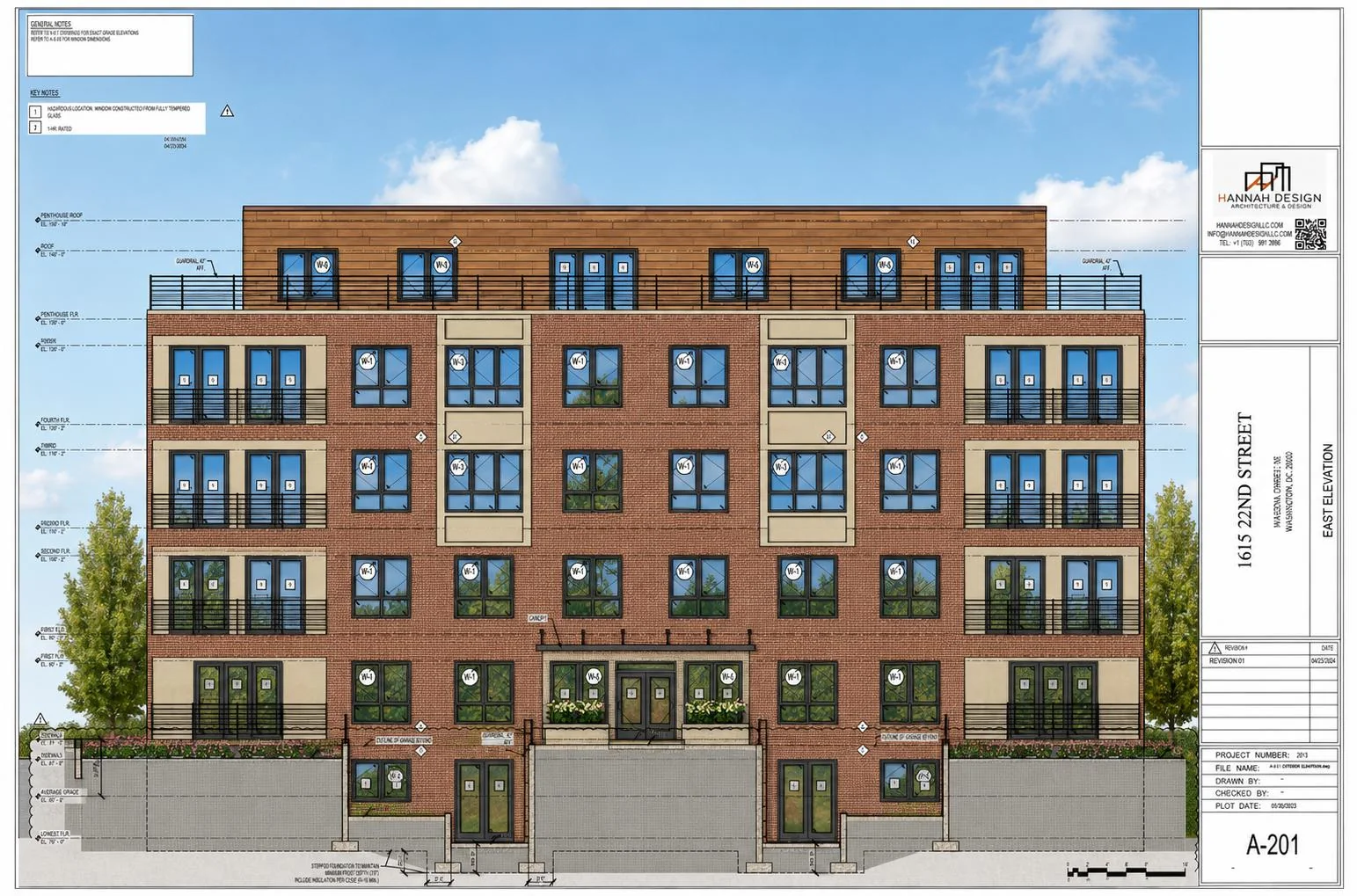 AUCTION - 1615 22nd Street - Shovel Ready 40 Units — Sale in Washington, DC, photo 1 of 2