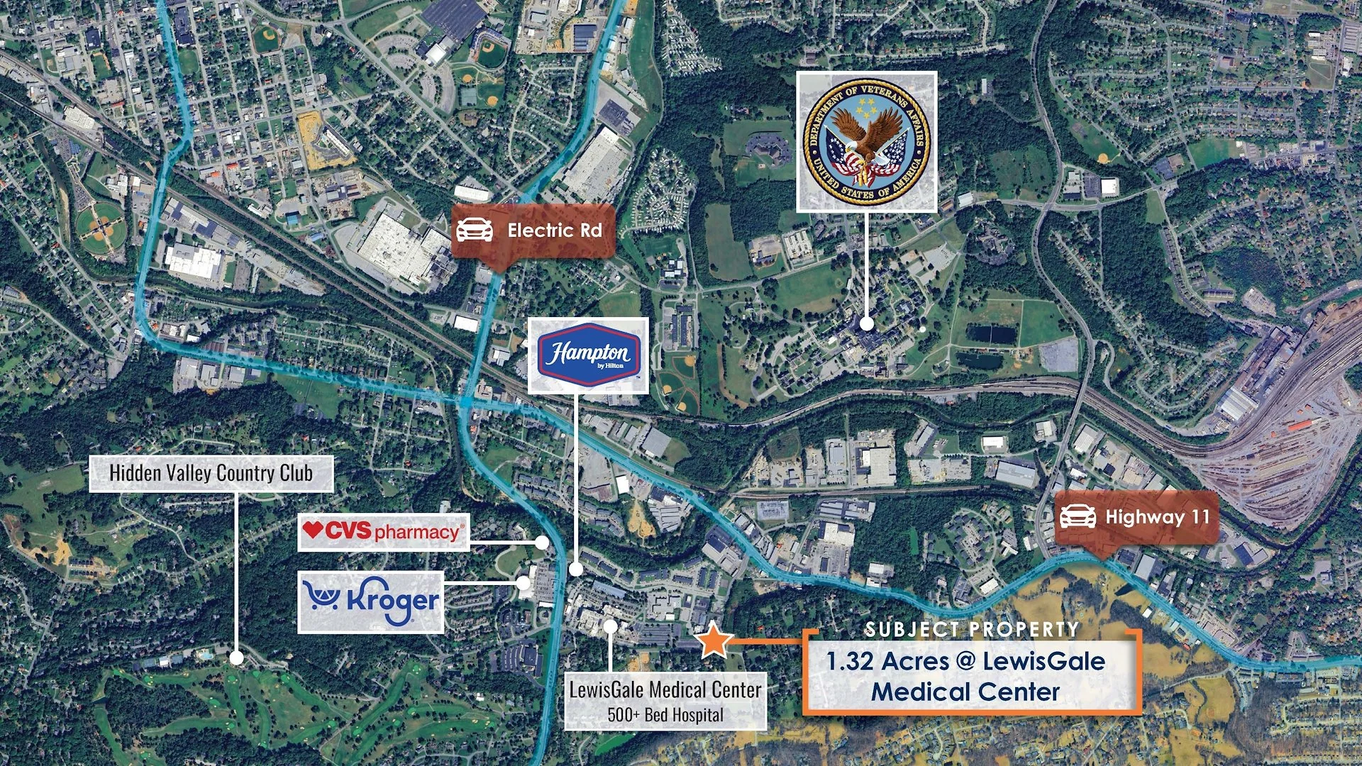 Salem, VA Land @ LewisGale Medical Center — Sale in Salem, VA, photo 1 of 3