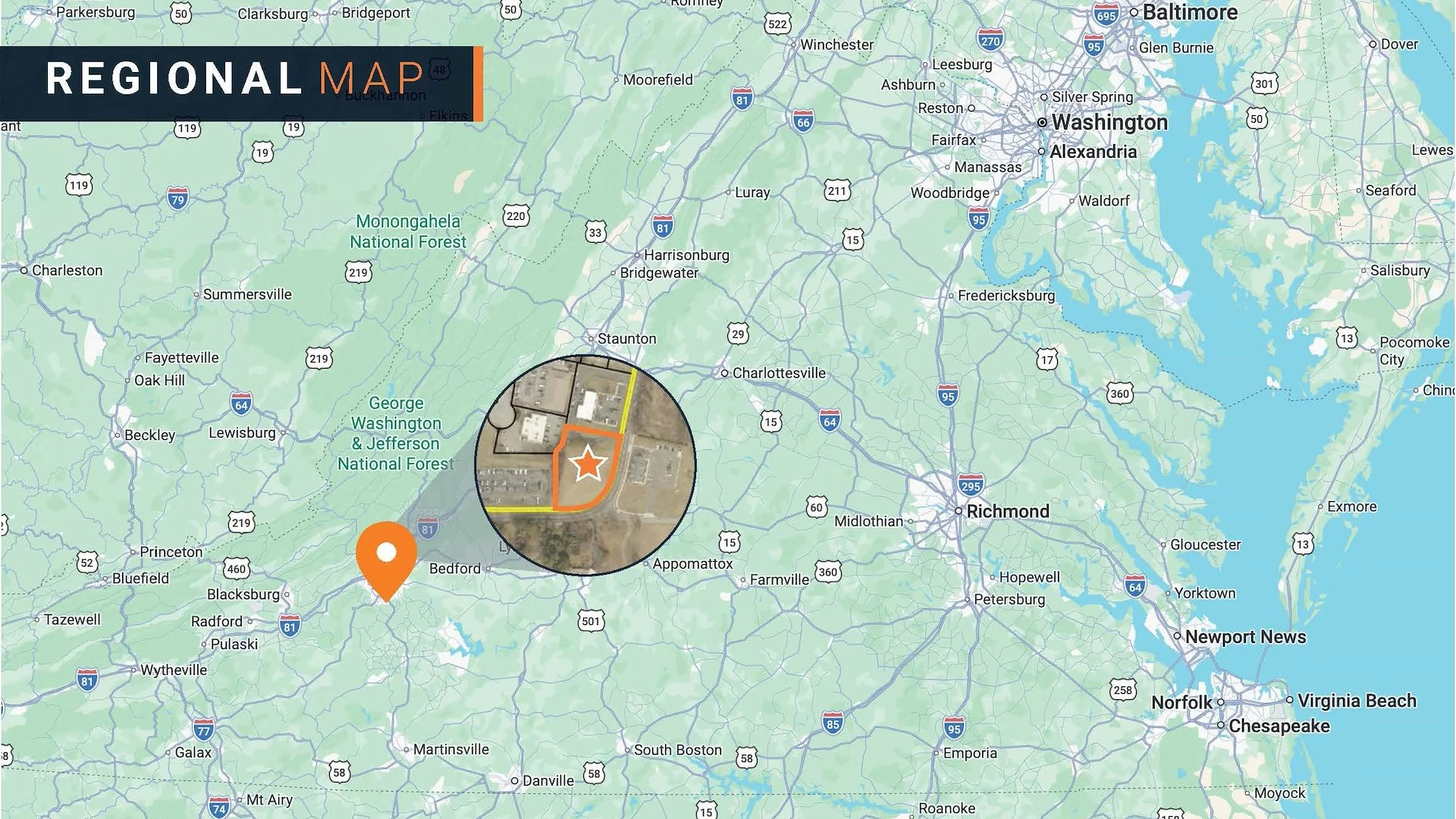 Salem, VA Land @ LewisGale Medical Center — Sale in Salem, VA, photo 2 of 3