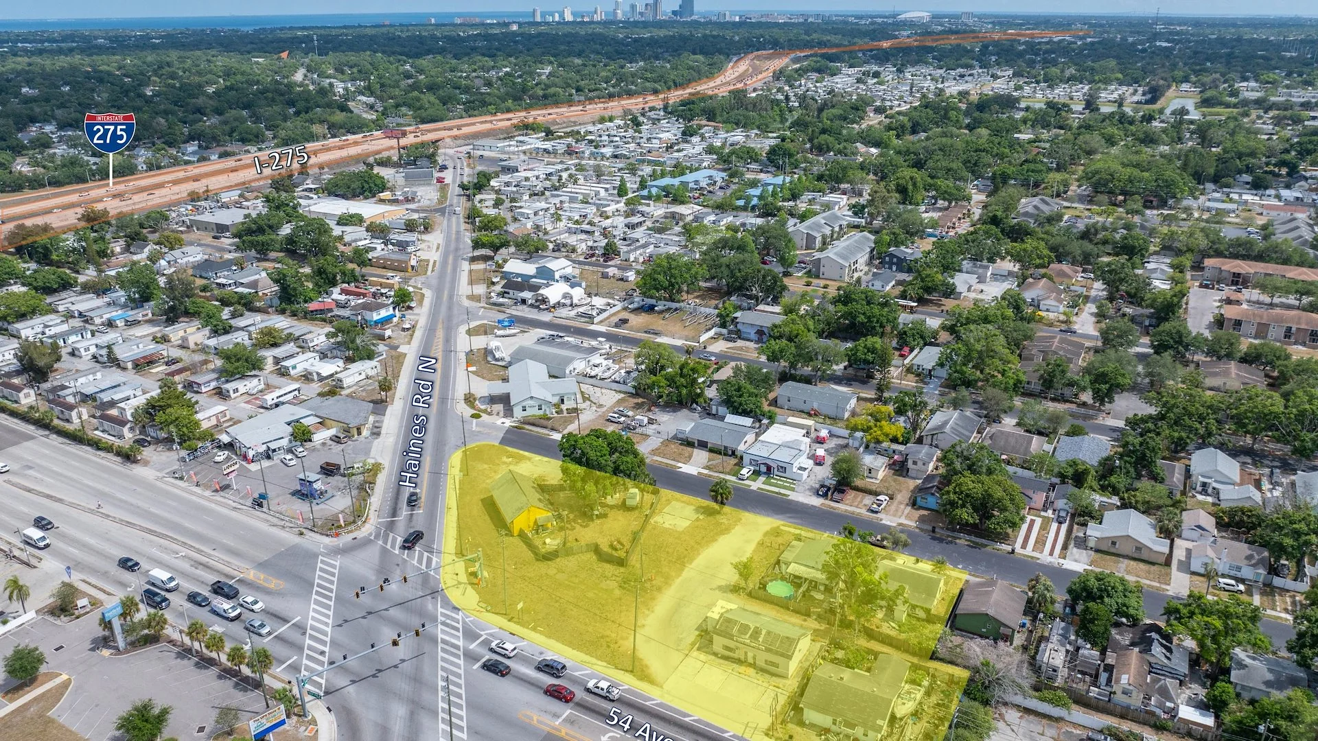 Signalized Corner in North St. Petersburg | Direct… — Sale in St. Petersburg, FL, photo 1 of 6
