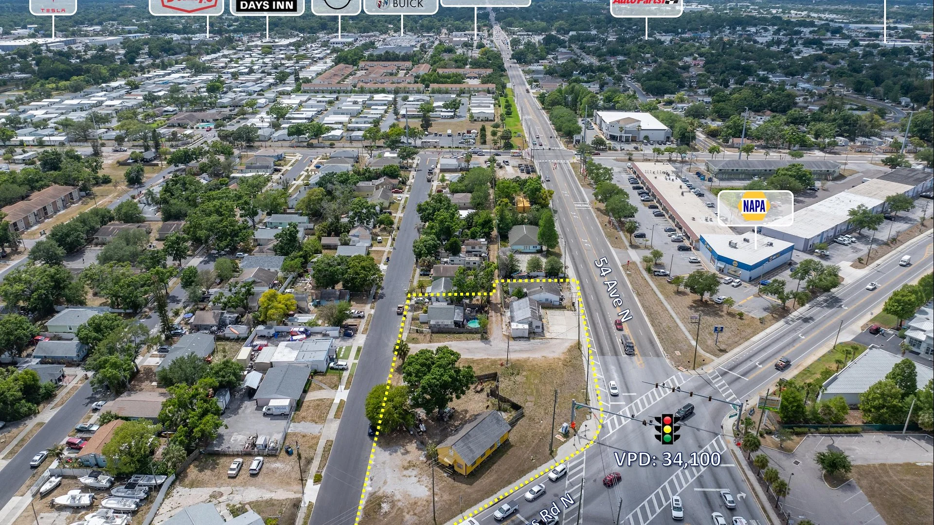 Signalized Corner in North St. Petersburg | Direct… — Sale in St. Petersburg, FL, photo 2 of 6