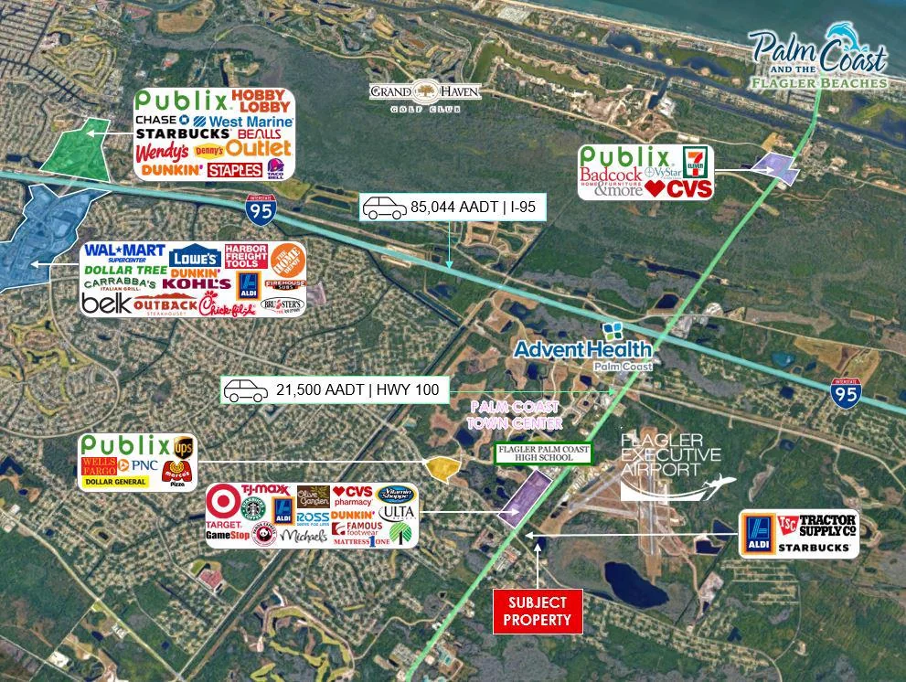 22.55 Acres Commercial Site - Palm Coast — Sale in Palm Coast, FL, photo 2 of 2