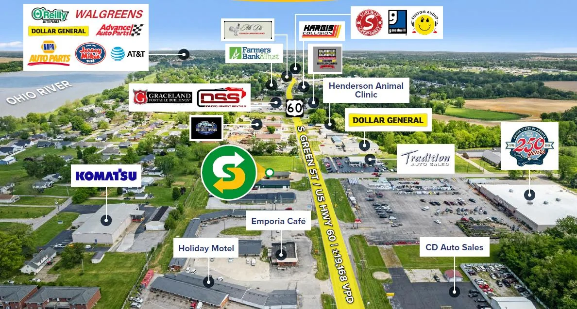 Subway | New 15-Yr Abs NNN | HNW Personal Guaranty |… — Sale in Henderson, KY, photo 2 of 3