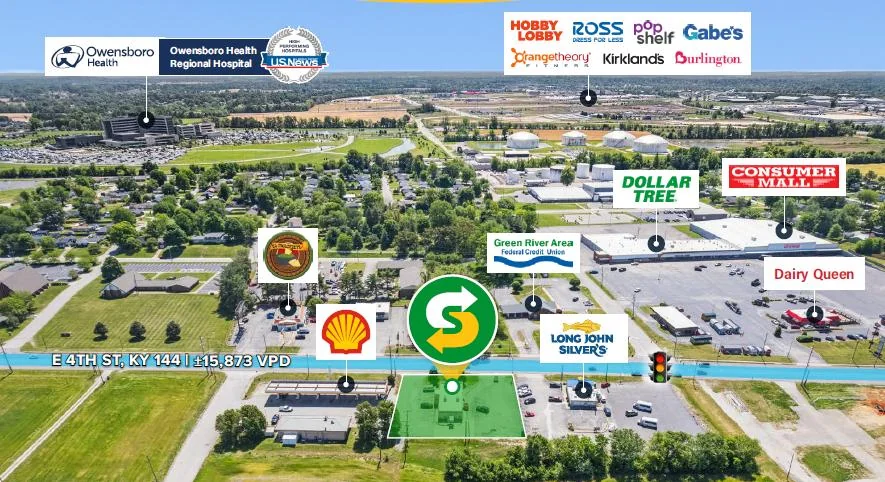 Subway | New 15-Yr Abs NNN | HNW Personal Guaranty |… — Sale in Owensboro, KY, photo 2 of 3