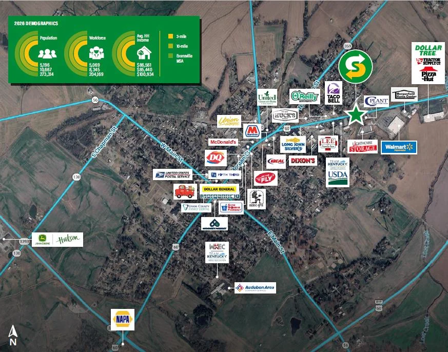 Subway | New 15-Yr Abs NNN | HNW Personal Guaranty |… — Sale in Morganfield, KY, photo 2 of 3