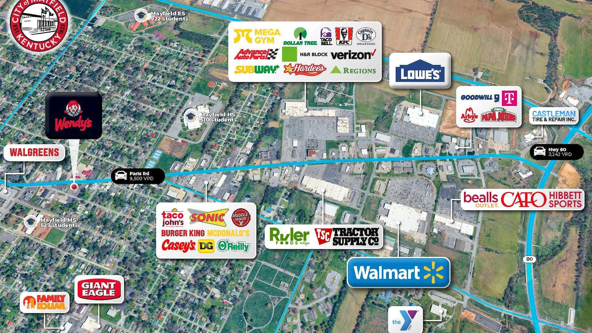 Wendy’s | Low Rent & Price Point — Sale in Mayfield, KY, photo 2 of 3
