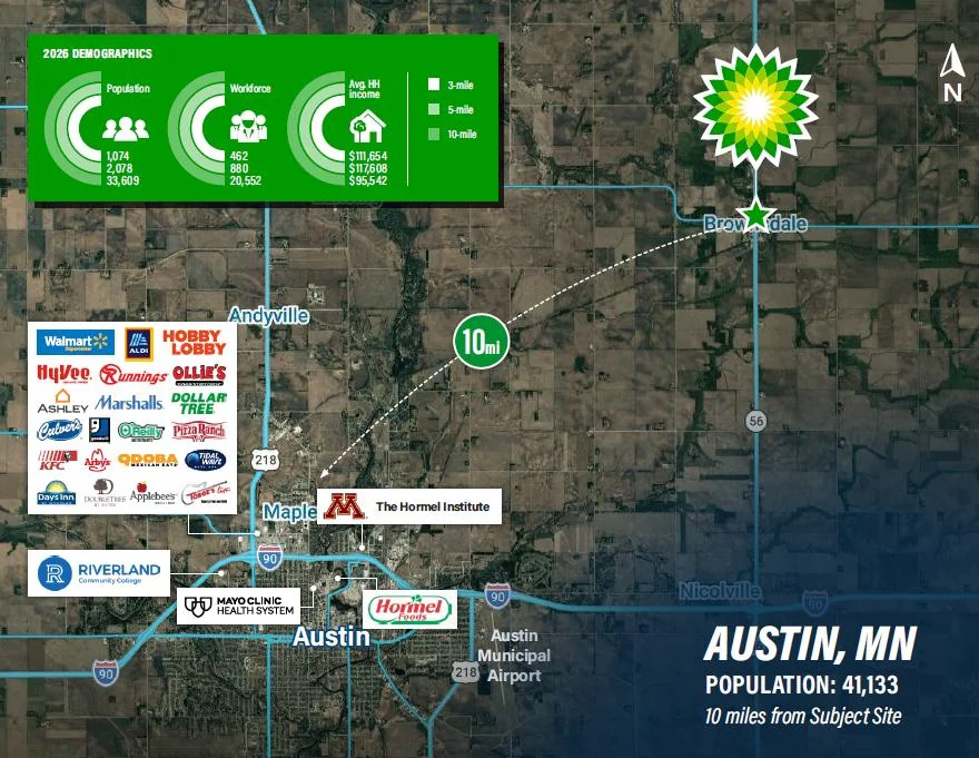 BP Gas Station | Absolute-NNN Lease | ±19 Years… — Sale in Brownsdale, MN, photo 2 of 3