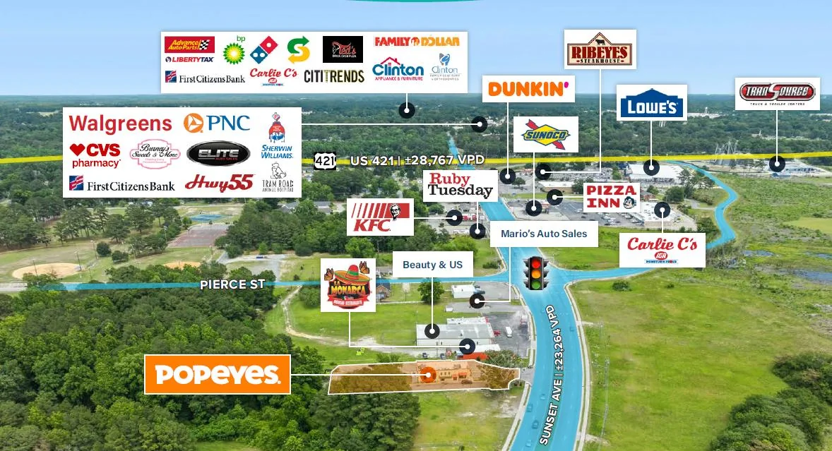 Popeyes | 3% Bumps/3 Yrs | Sunset Ave w/ ±23,264 VPD… — Sale in Clinton, NC, photo 3 of 3