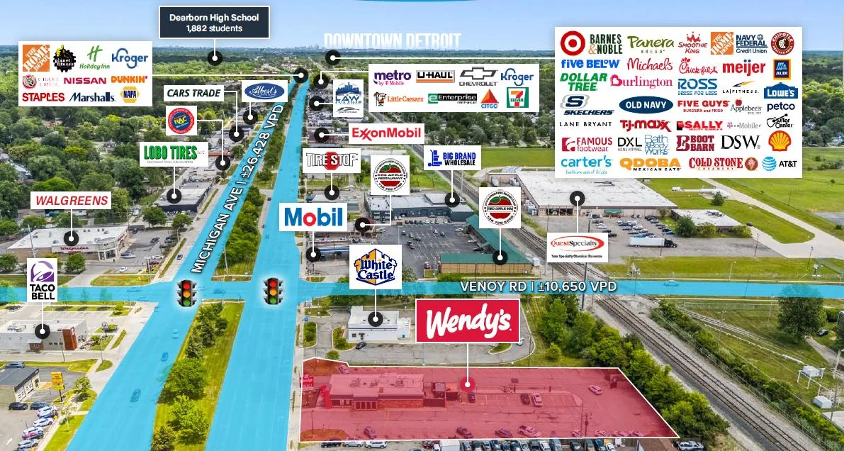 Wendy's | Abs NNN w/ ±17 Yrs | 6.50% CAP | 10%… — Sale in Wayne, MI, photo 2 of 3