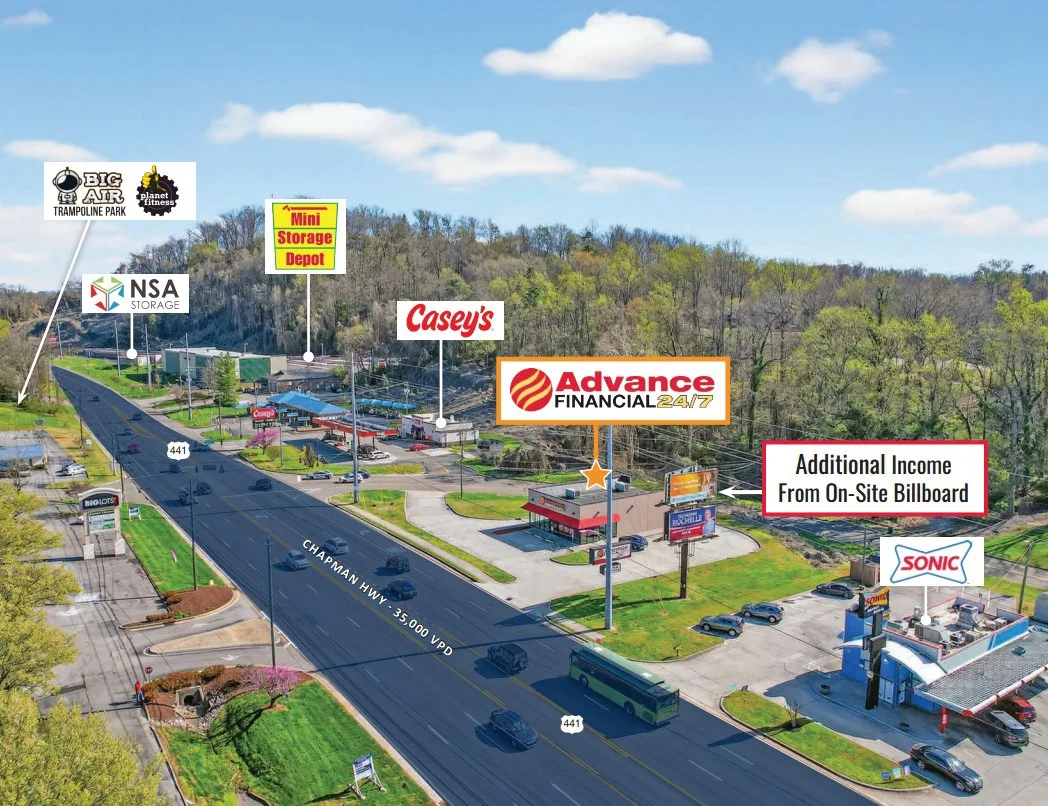 NNN Advance Financial w/ Additional Billboard Income… — Sale in Knoxville, TN, photo 5 of 5