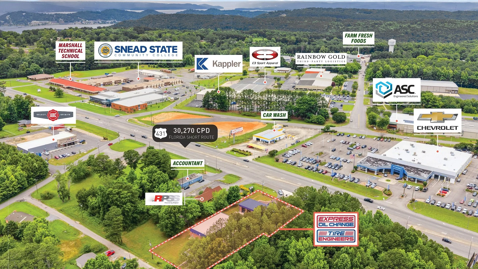 Express Oil Change & Tire Engineers Sale-Leaseback — Sale in Guntersville, AL, photo 2 of 5