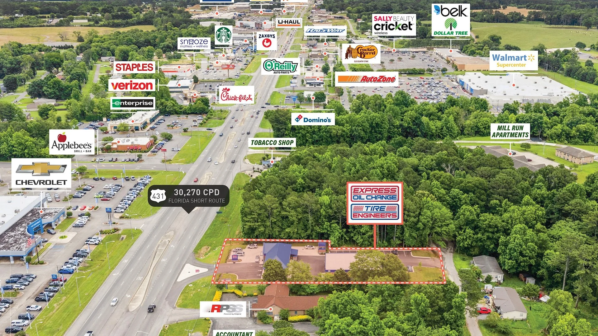Express Oil Change & Tire Engineers Sale-Leaseback — Sale in Guntersville, AL, photo 4 of 5
