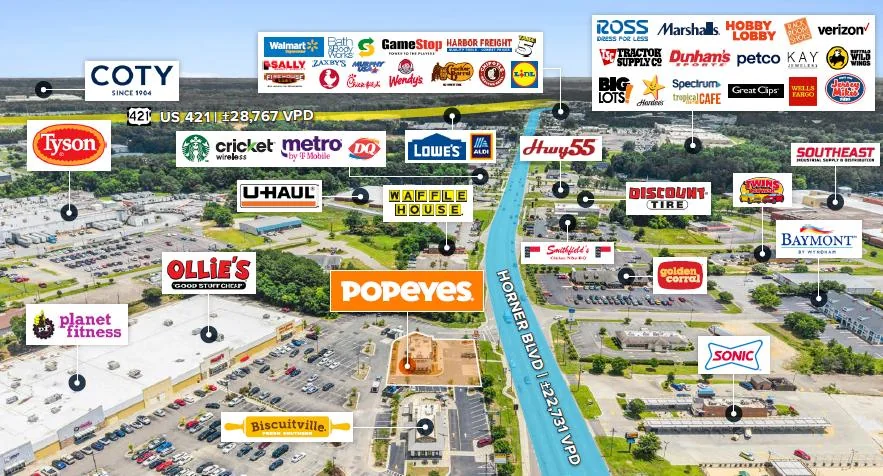 Popeyes | 3% Bumps/3 Yrs | Growing Research Triangle… — Sale in Sanford, NC, photo 3 of 3