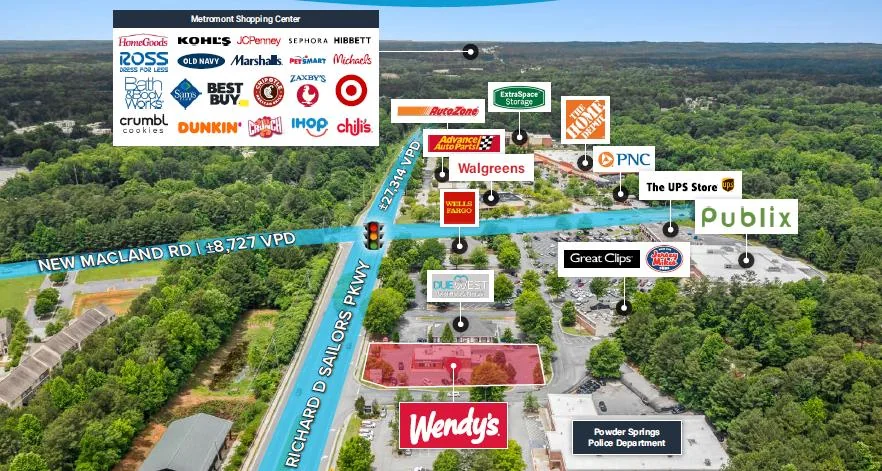 Wendy's | ±10-Yr NNN | 5.63% CAP | Publix Shadow… — Sale in Powder Springs, GA, photo 2 of 3