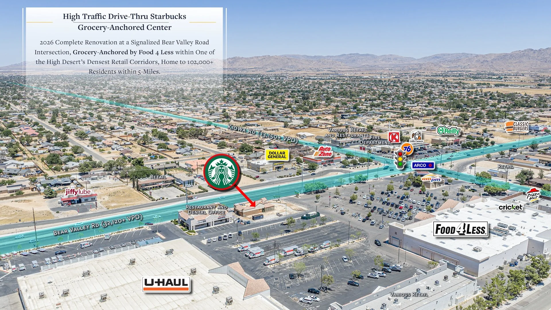 Starbucks w/ Drive-Thru | California | Food 4 Less… — Sale in Apple Valley (Riverside Msa), CA, photo 1 of 5