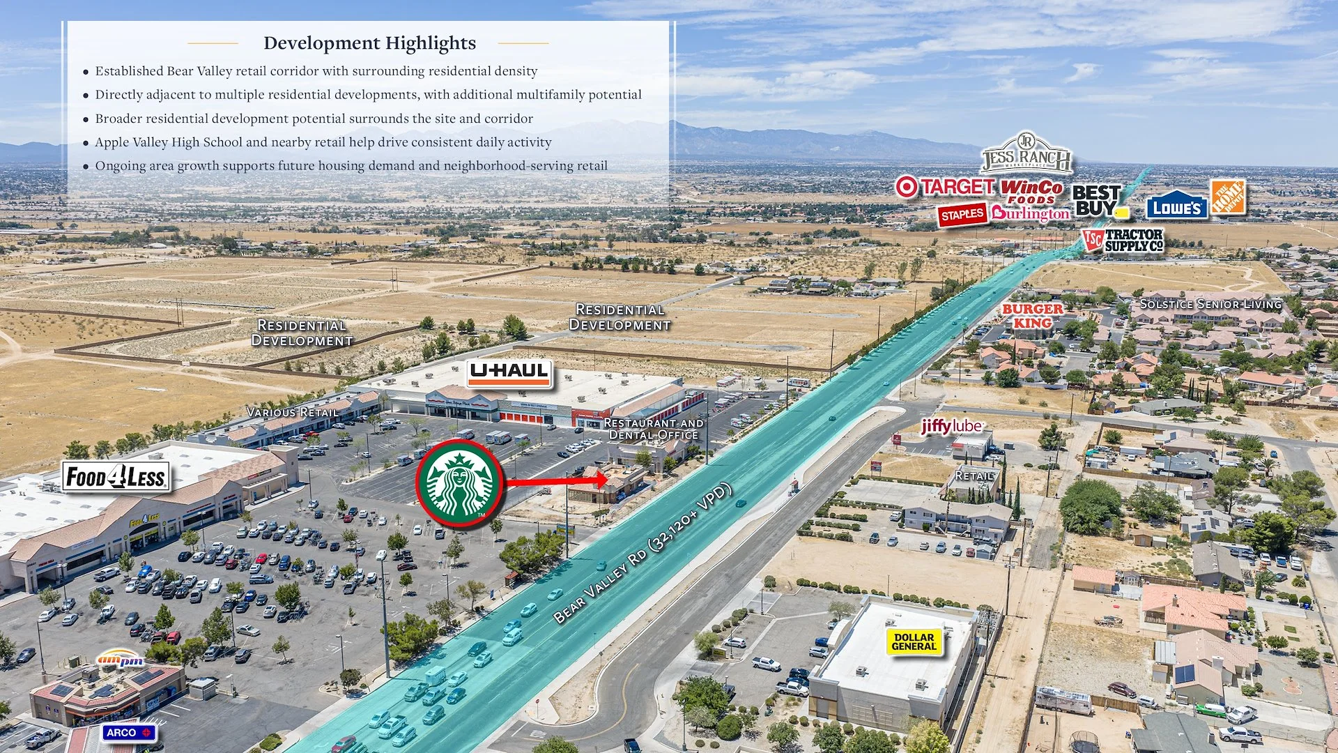 Starbucks w/ Drive-Thru | California | Food 4 Less… — Sale in Apple Valley (Riverside Msa), CA, photo 4 of 5