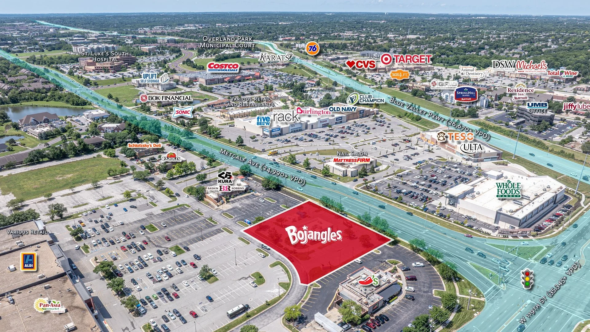 Corp. Bojangles w/ Dr-Thru | Rare 3% Annual Rent… — Sale in Overland Park (Kansas City Msa), KS, photo 1 of 6