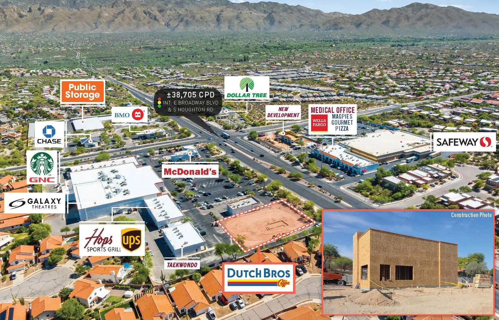 Dutch Bros Coffee - New 15 Yr Abs. NNN Fee Simple — Sale in Tucson, AZ, photo 1 of 6