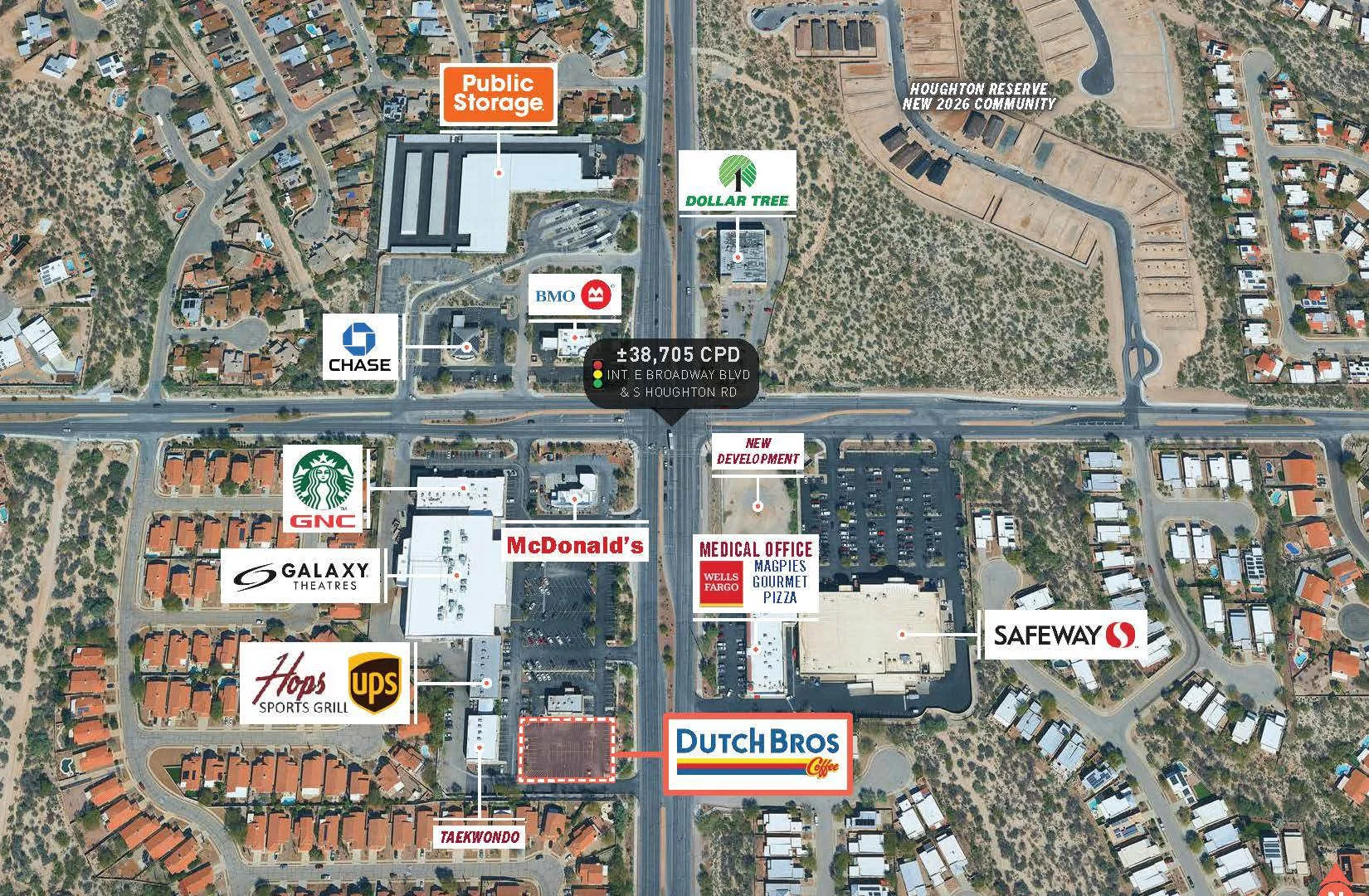 Dutch Bros Coffee - New 15 Yr Abs. NNN Fee Simple — Sale in Tucson, AZ, photo 5 of 6