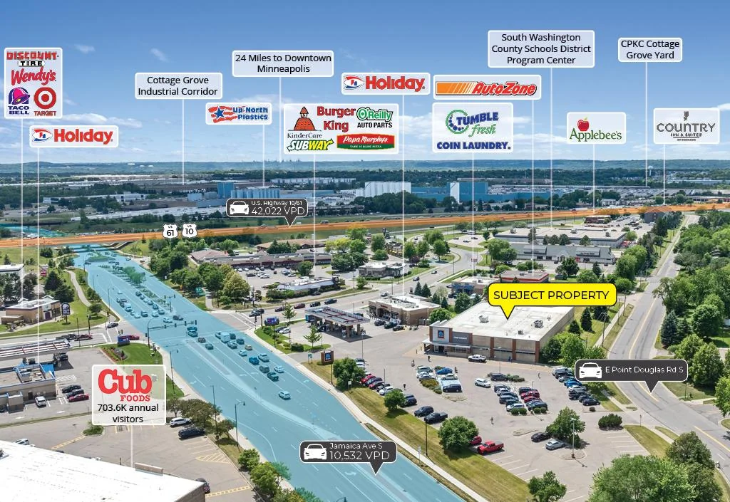 ALDI | Rare Fee Simple (Building Ownership) — Sale in Cottage Grove, MN, photo 2 of 8