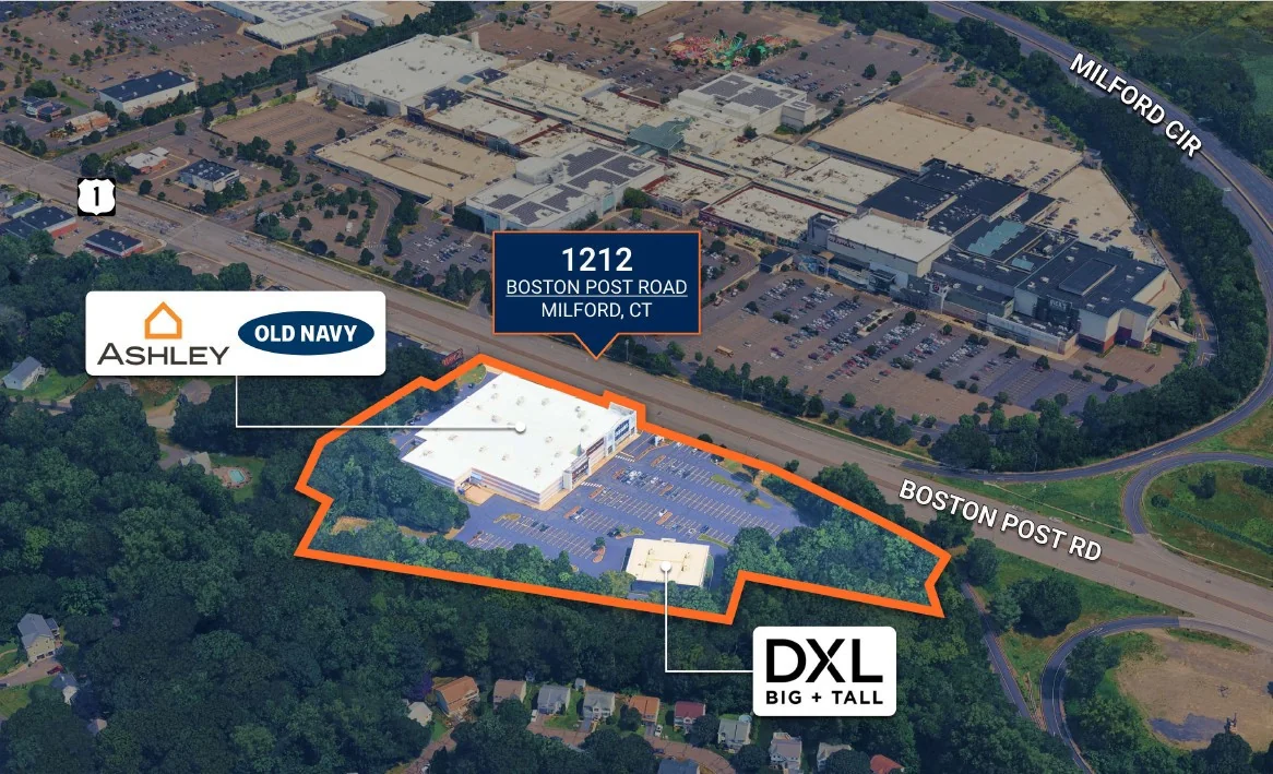 Connecticut Retail - $1.03M NOI on Boston Post Road — Sale in Milford, CT, photo 1 of 2