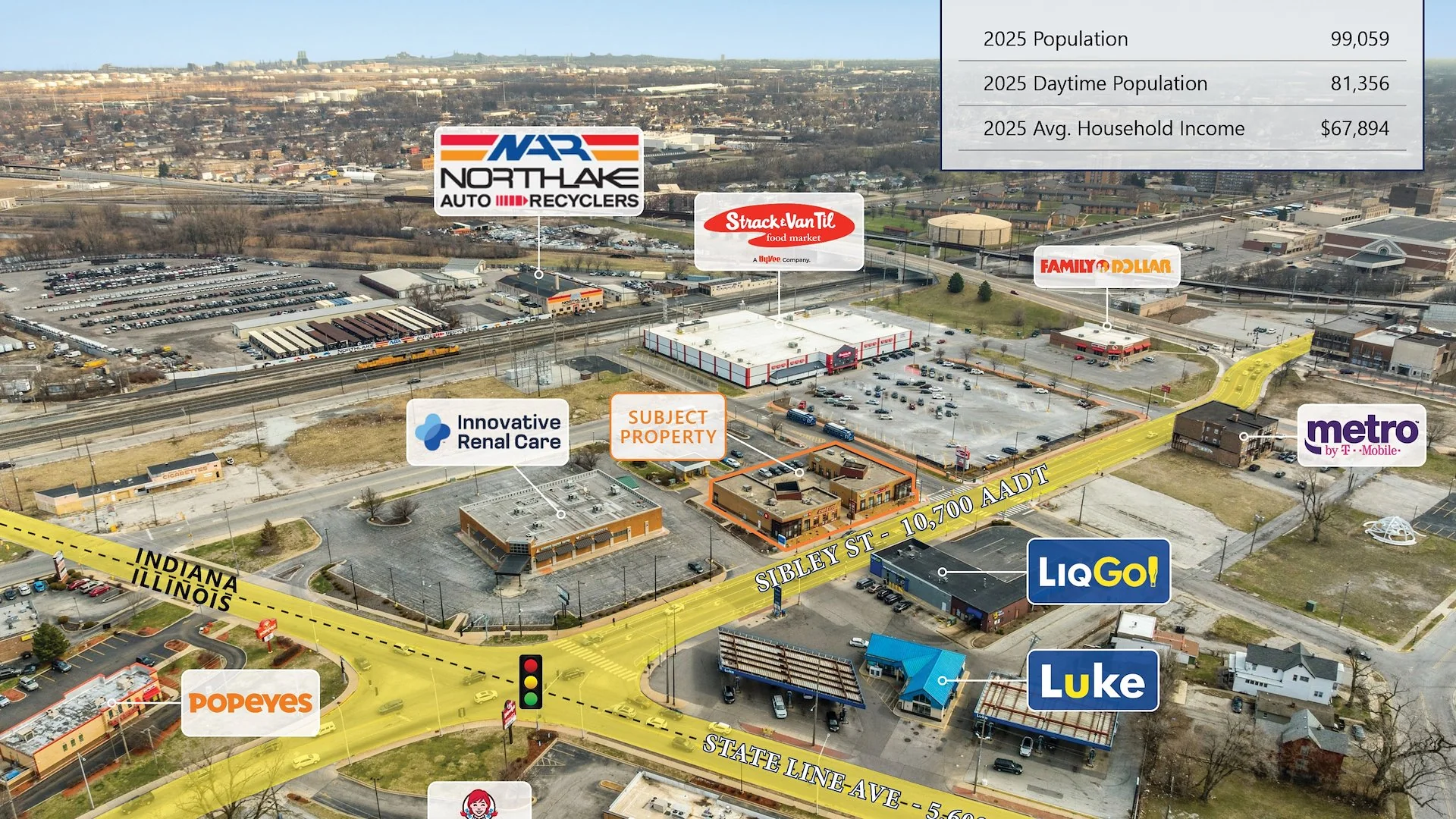 Drive-Thru BMO Harris Bank Retail Center — Sale in Hammond, IN, photo 4 of 6