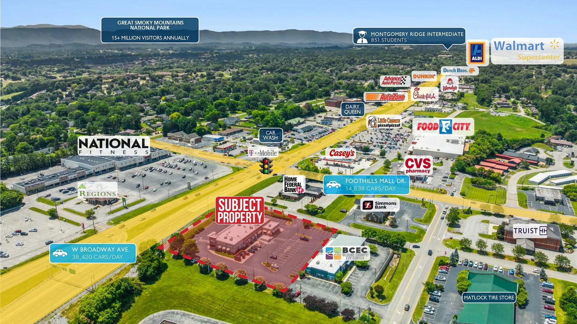 Covenant Health Strip Center | 100% Leased | Adjacent… — Sale in Maryville (Knoxville Msa), TN, photo 2 of 5