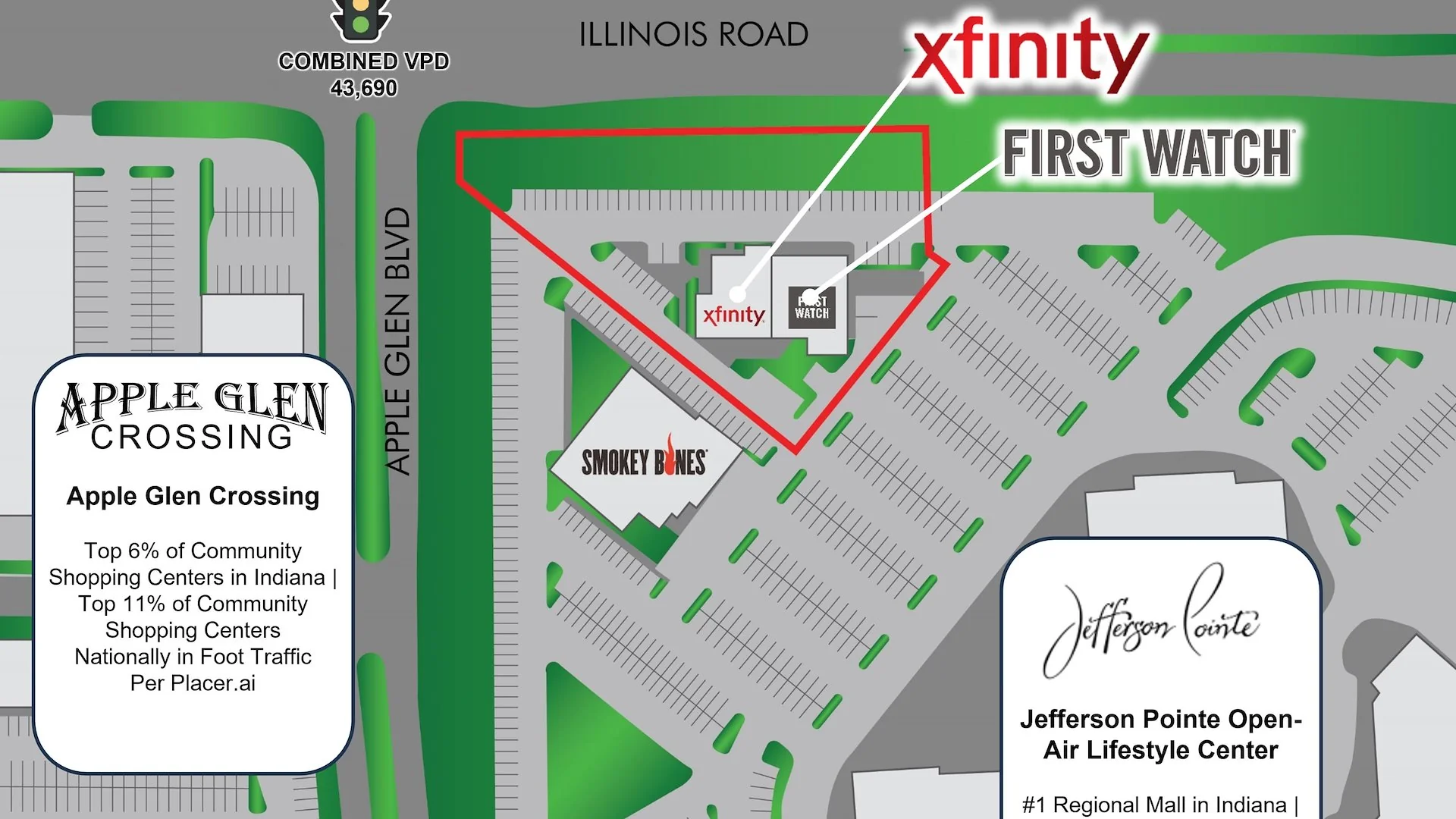 Xfinity & First Watch Two-Tenant Center — Sale in Fort Wayne, IN, photo 2 of 4