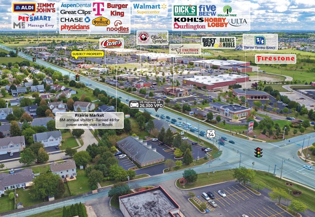 Chipotle & Dunkin Center | Walmart Shadowed — Sale in Oswego, IL, photo 2 of 8