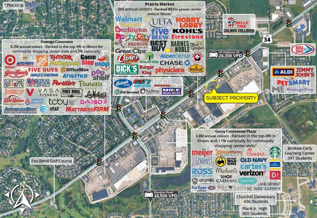 Chipotle & Dunkin Center | Walmart Shadowed — Sale in Oswego, IL, photo 4 of 8