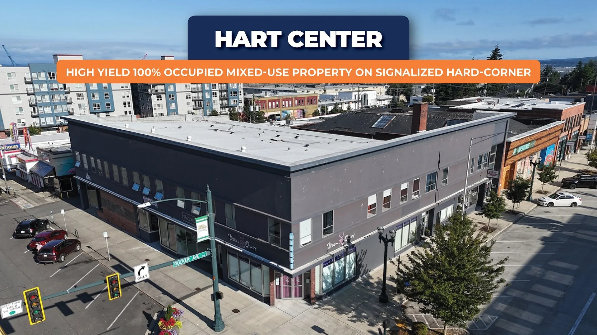 Hart Center | High Yield Fully Occupied Mixed-Use… — Sale in Everett, WA, photo 1 of 2