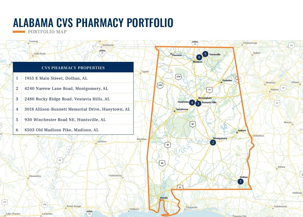 Alabama CVS Pharmacy Portfolio — Sale in Madison, AL, photo 2 of 2