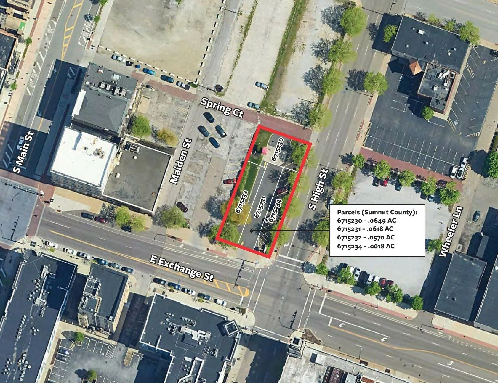 Prime .2455 Acre Corner Parking Lot — Sale in Akron, OH, photo 1 of 2